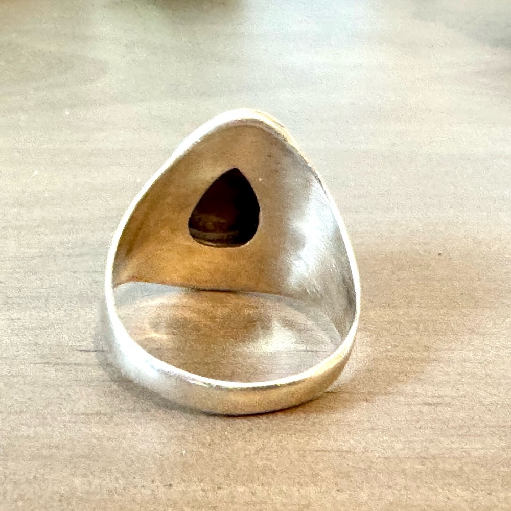 Charoite Teardrop Shield Ring - image 7
